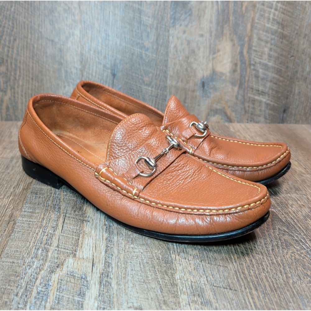 Martin Dingman Addison Horse Bit Loafer Brown Mens Size 12 Business Casual Shoes